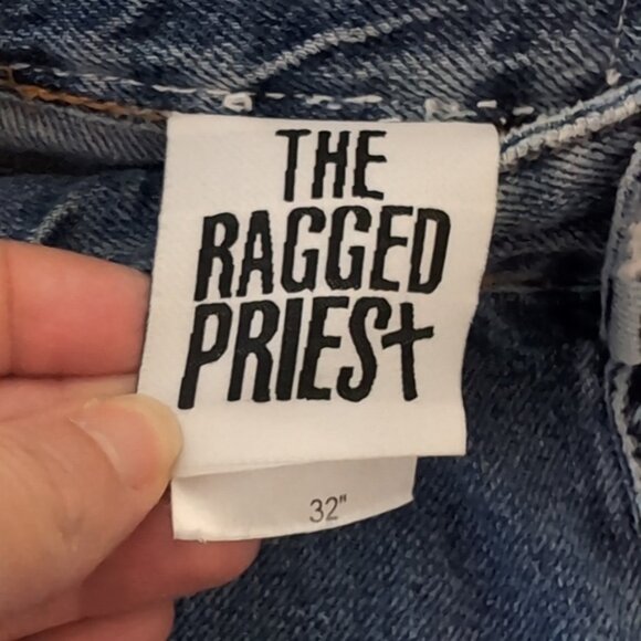 Free People The Ragged Priest Jog On Jogger Jeans High Waist Slouchy Denim - Picture 11 of 12